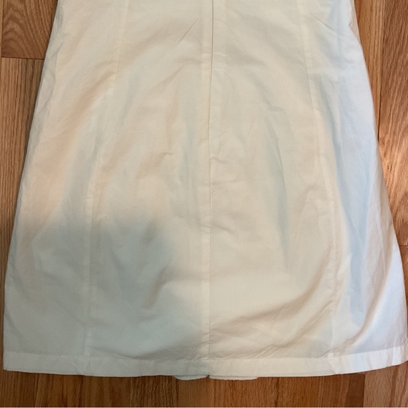 New - Zara white poplin dress embroidered ruffles dainty summer strapless - Picture 14 of 16